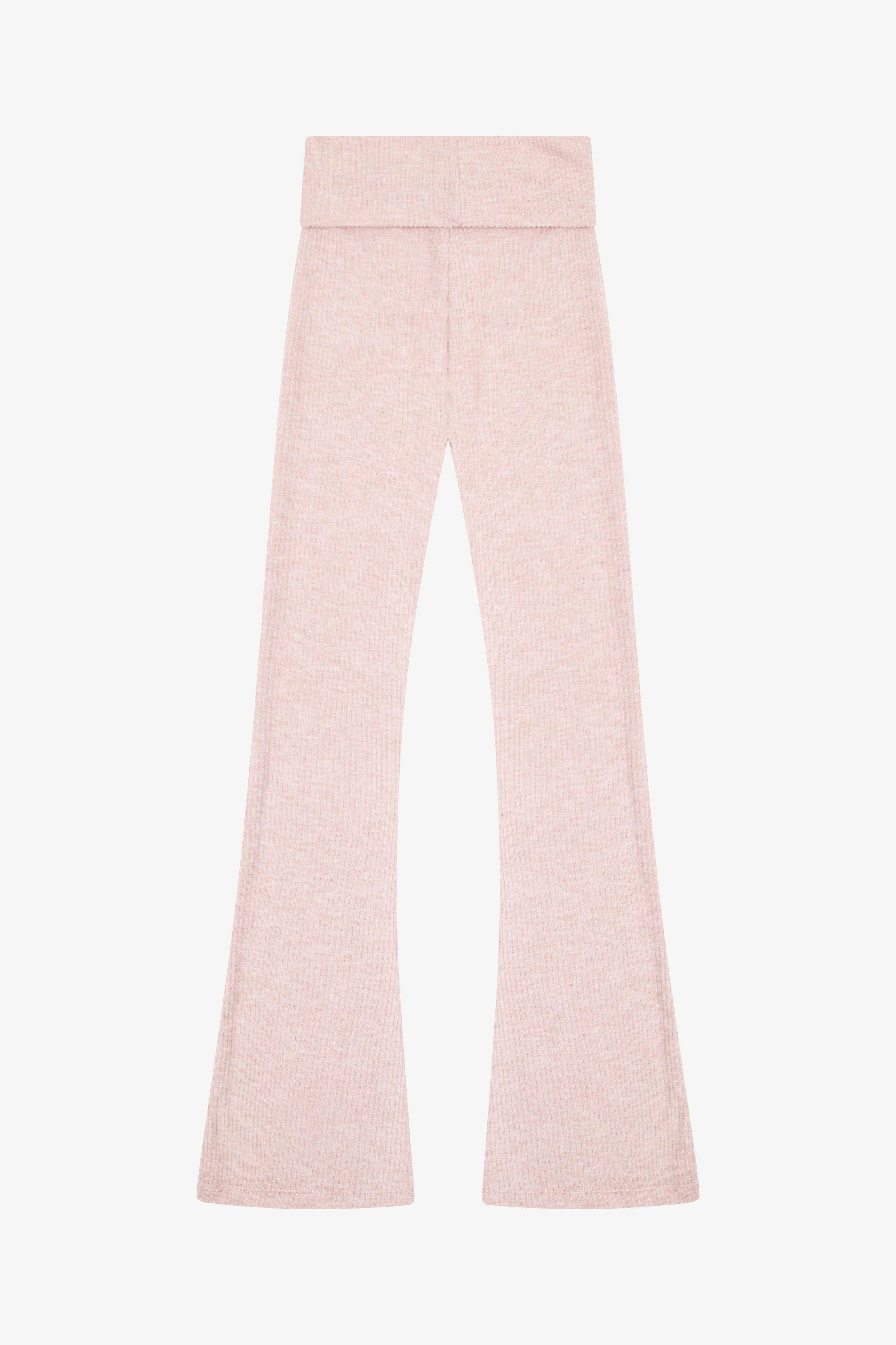 Tenly Hacci Rib Waisted Flared Pants