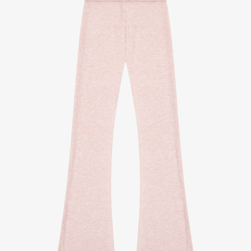 Tenly Hacci Rib Waisted Flared Pants
