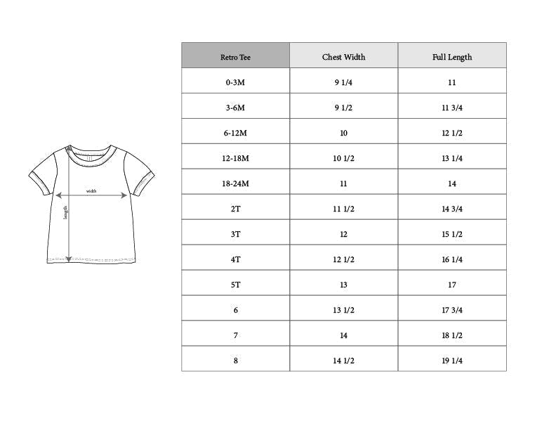 Retro Short Sleeve Tee Little Sailor