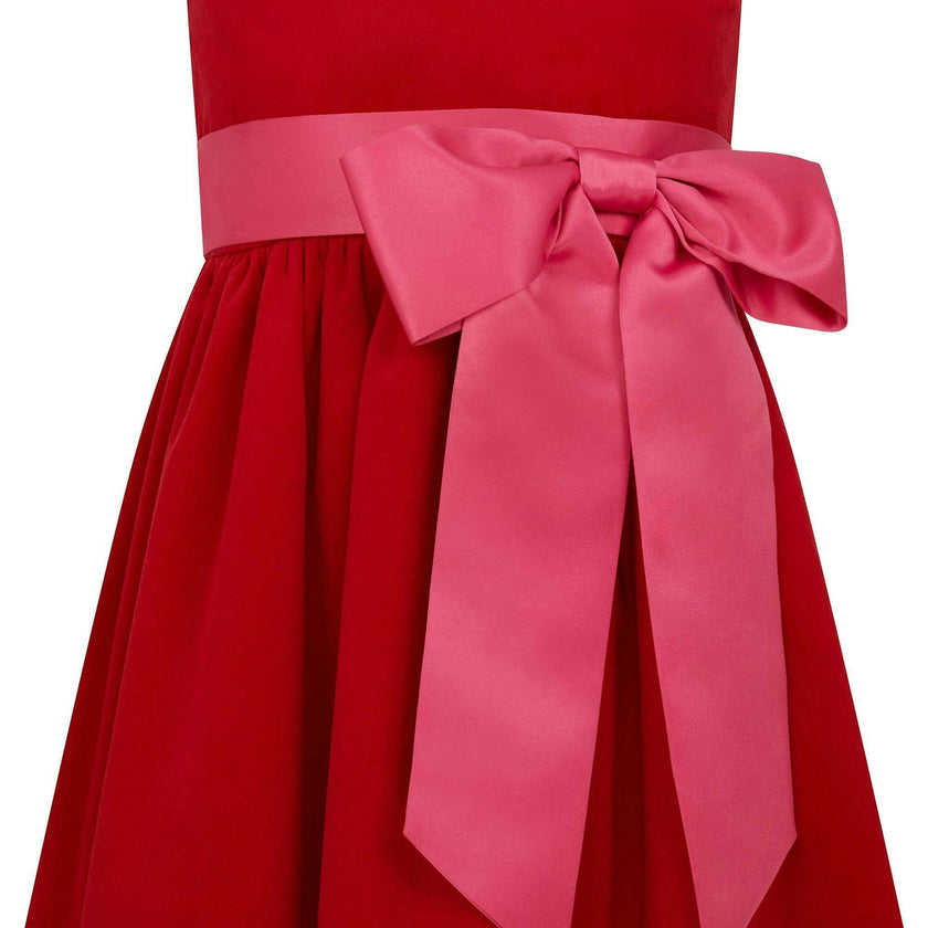 Lilibet Velvet & Satin Party Dress