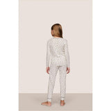 Kids Printed TENCEL™ Modal Unisex Long PJ Set, White