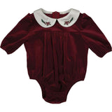 Velvet Butter Peter Pan Collar Long Sleeve Romper