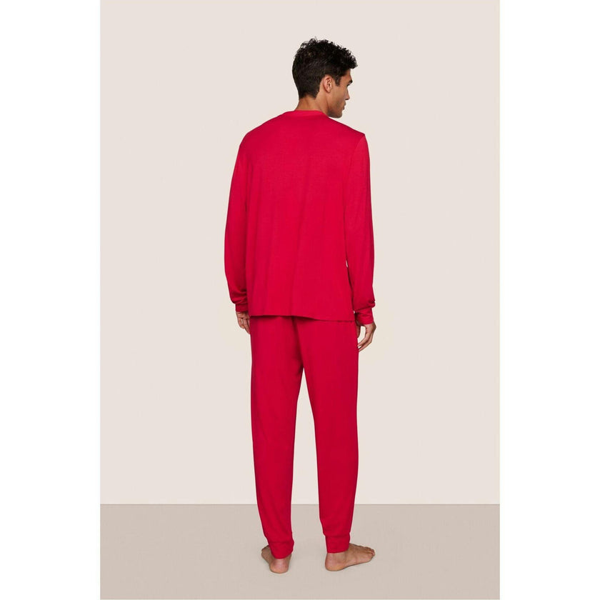 Henry TENCEL Modal Long PJ Set, Red