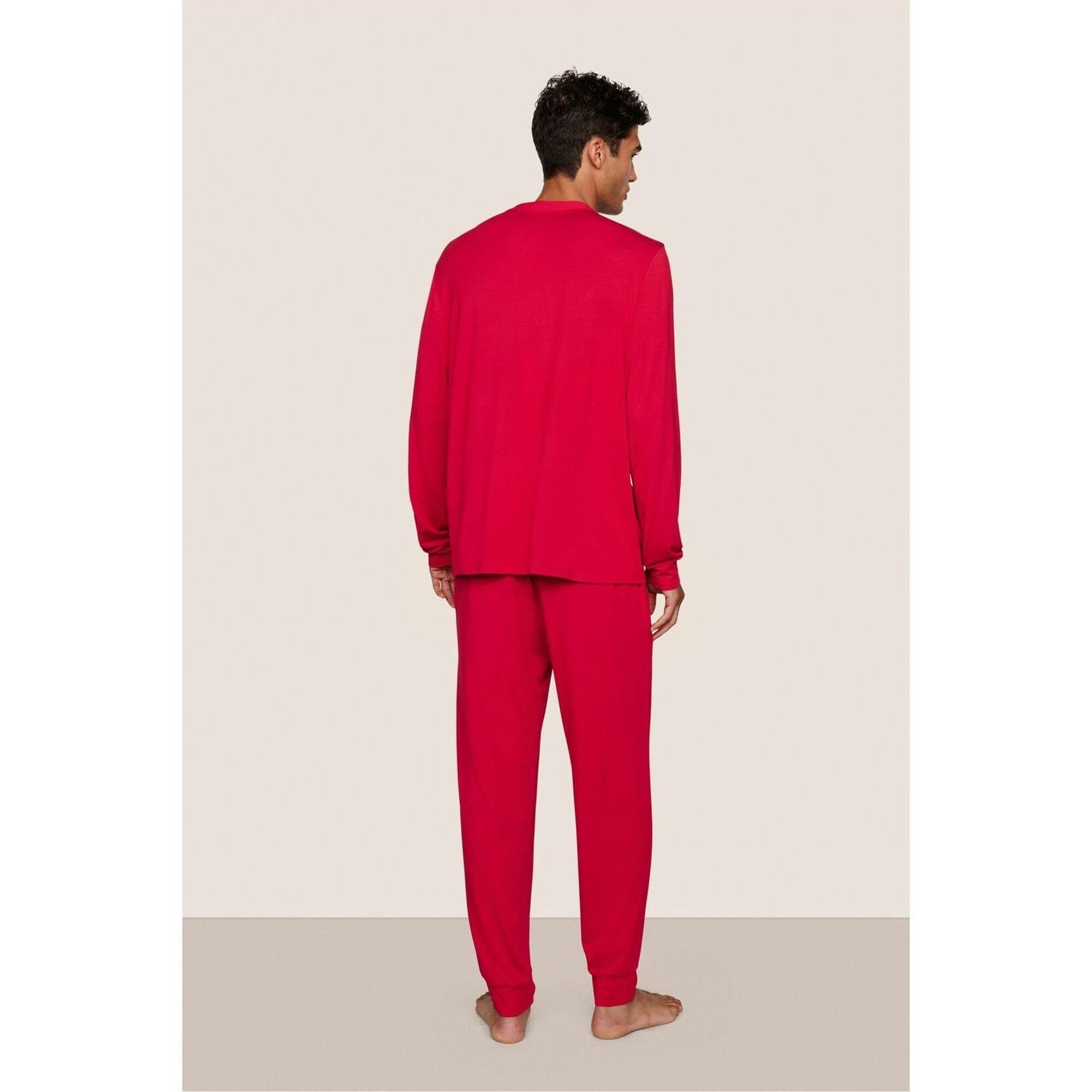 Henry TENCEL Modal Long PJ Set, Red