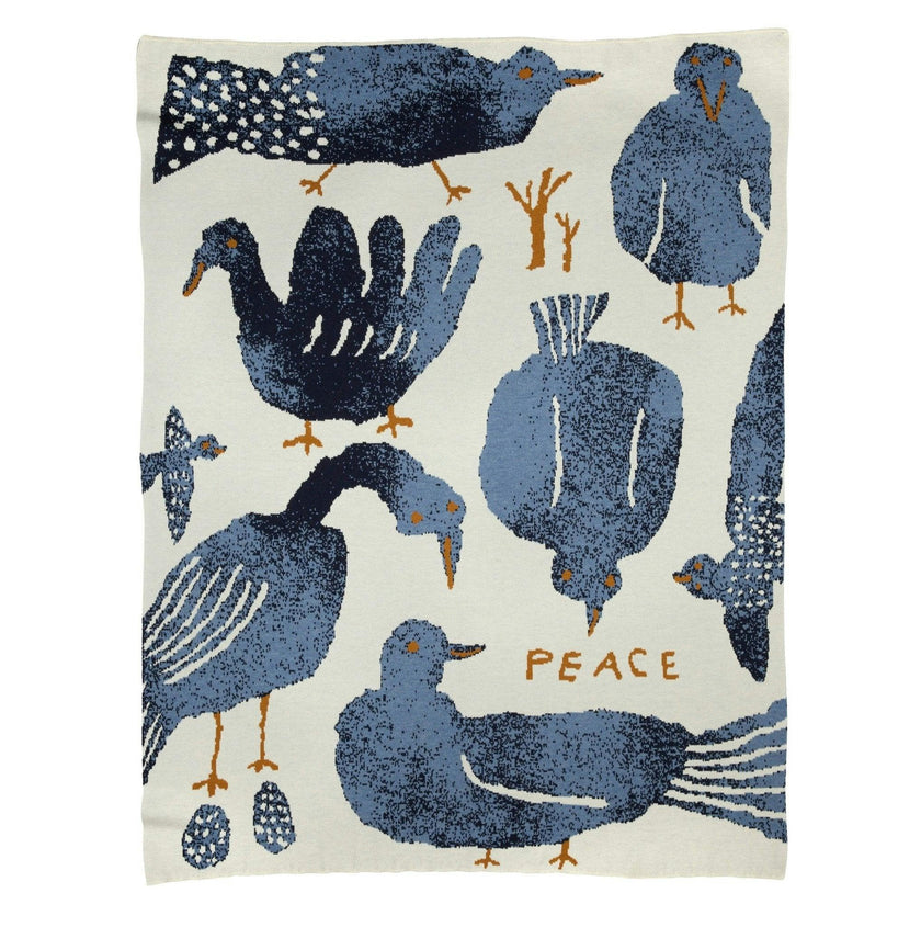 Peace Knit Blanket
