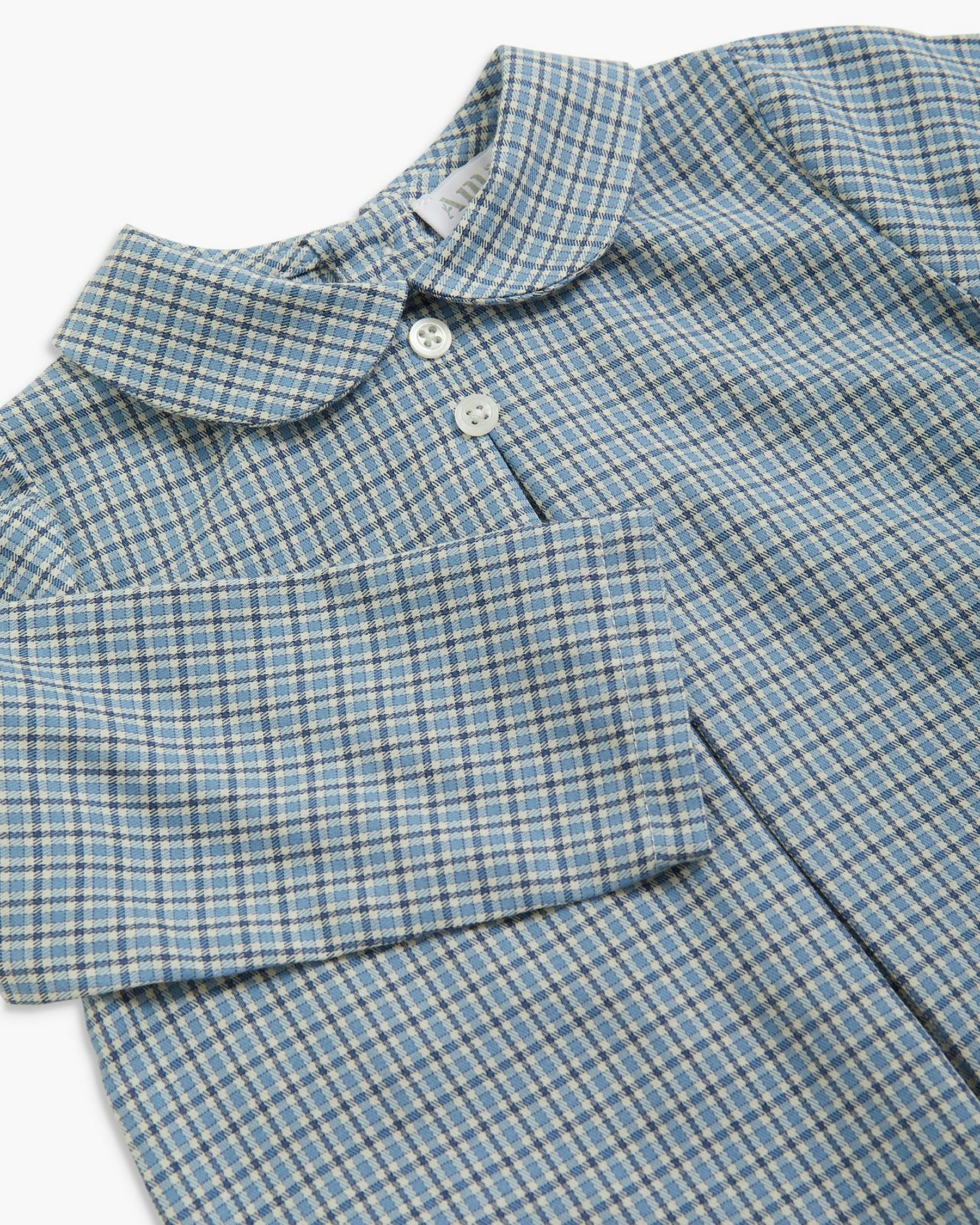 Darius Shirt Vintage Blue Check
