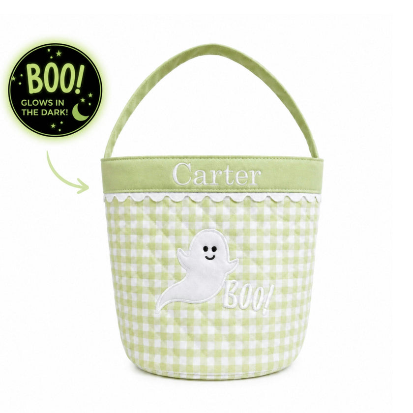 Glow-in-the-Dark Ghost Trick-or-Treat Tote
