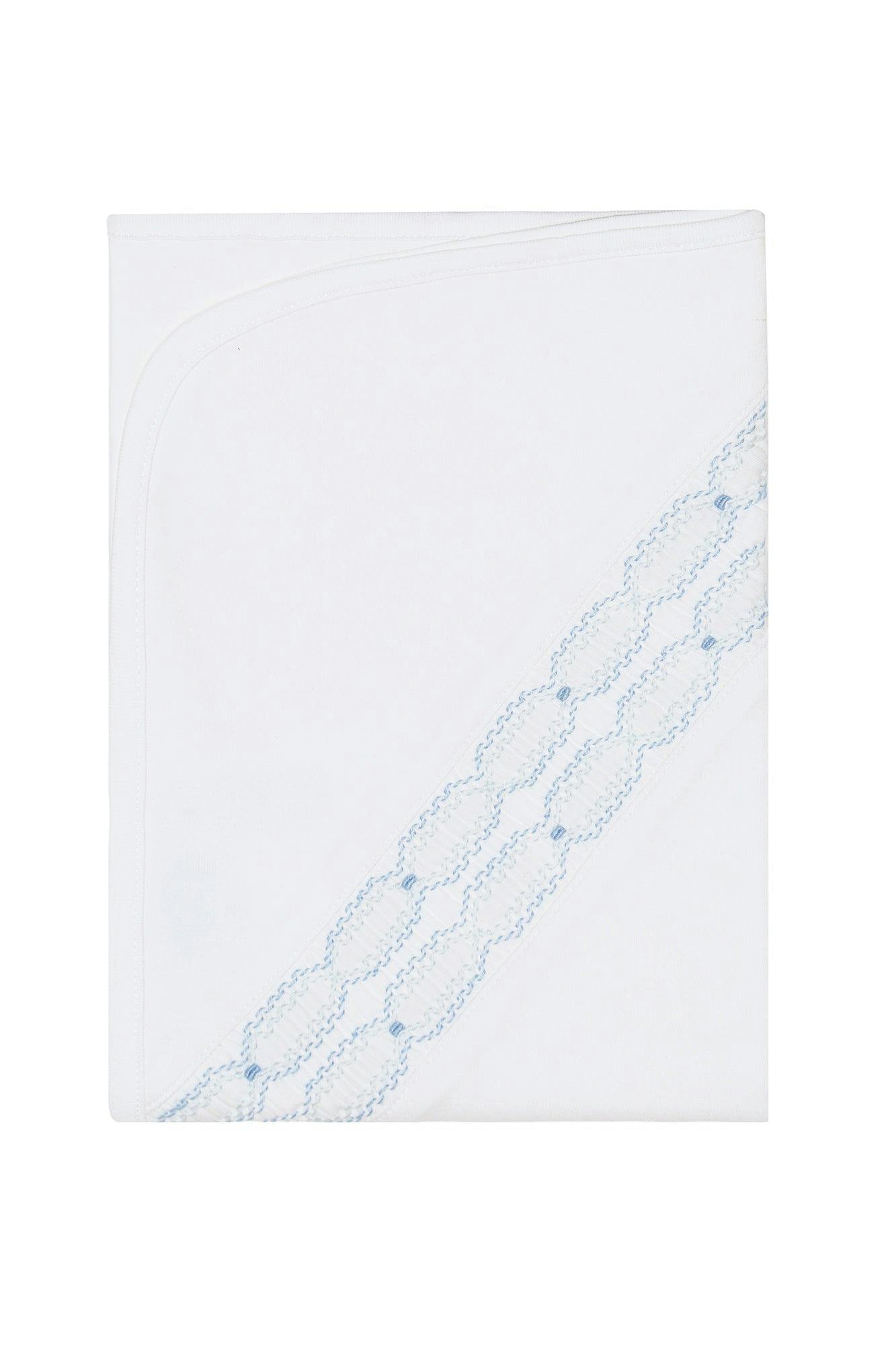 Signature Smocked Boys Receiving Blanket