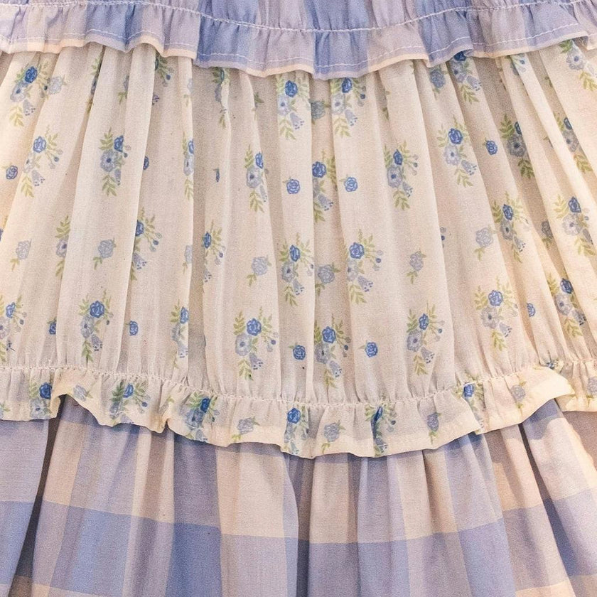 Amber Dress in Blue Gingham