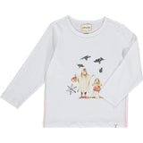 CHEROKEE Raglan Printed Tee White Henry Ghost