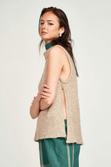 Aspen Open Side Vest in Camel