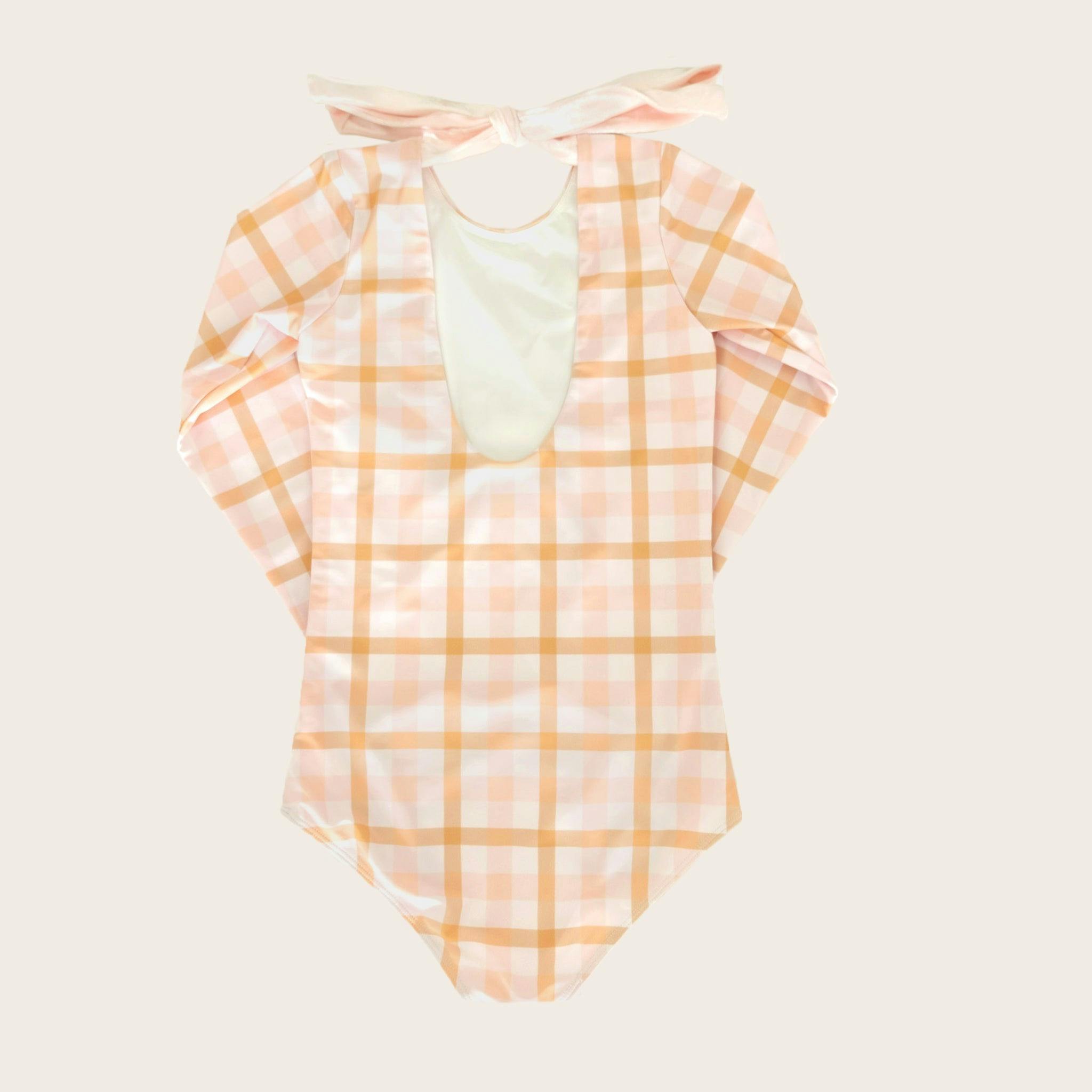 Sunkissed Plaid One Piece Long Sleeve