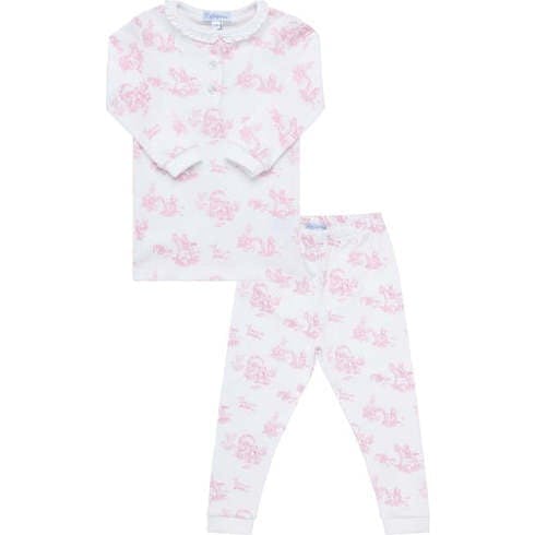Pink Toile Baby Pajamas