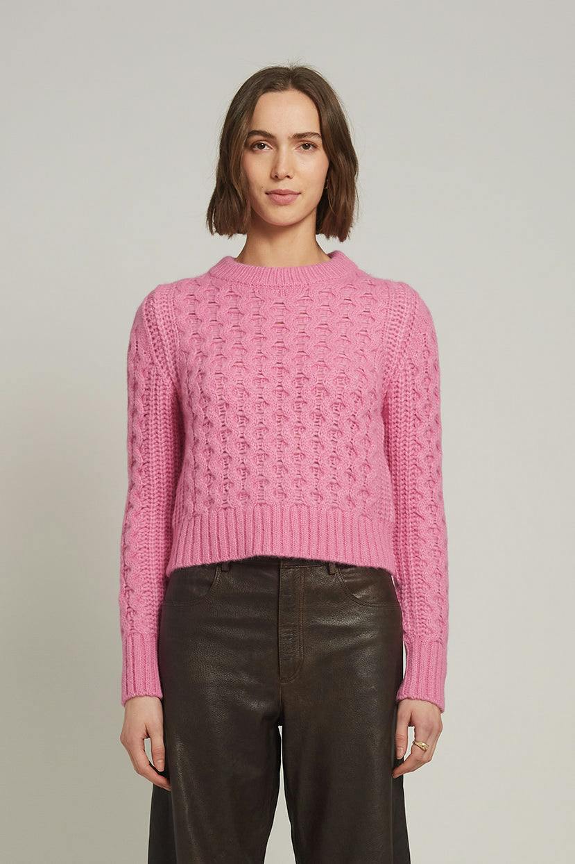 AMARA SWEATER | TAFFY PINK