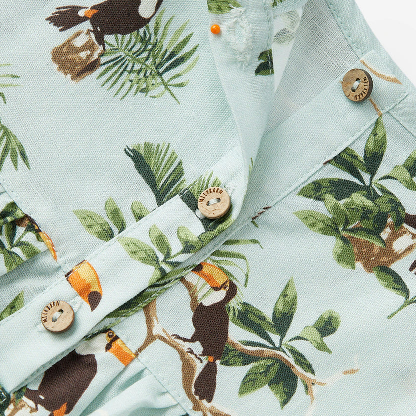 Blue Sky Linen Tiered Dress