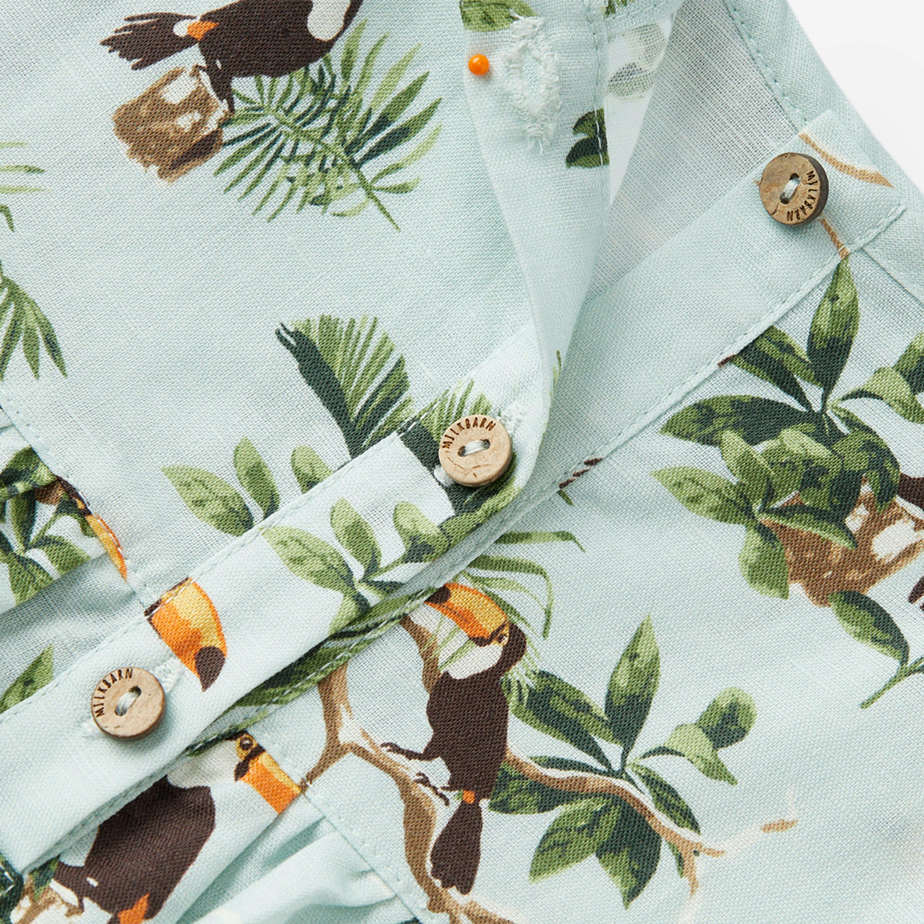 Blue Sky Linen Tiered Dress