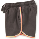Rainbow Binding Track Shorts, Grey