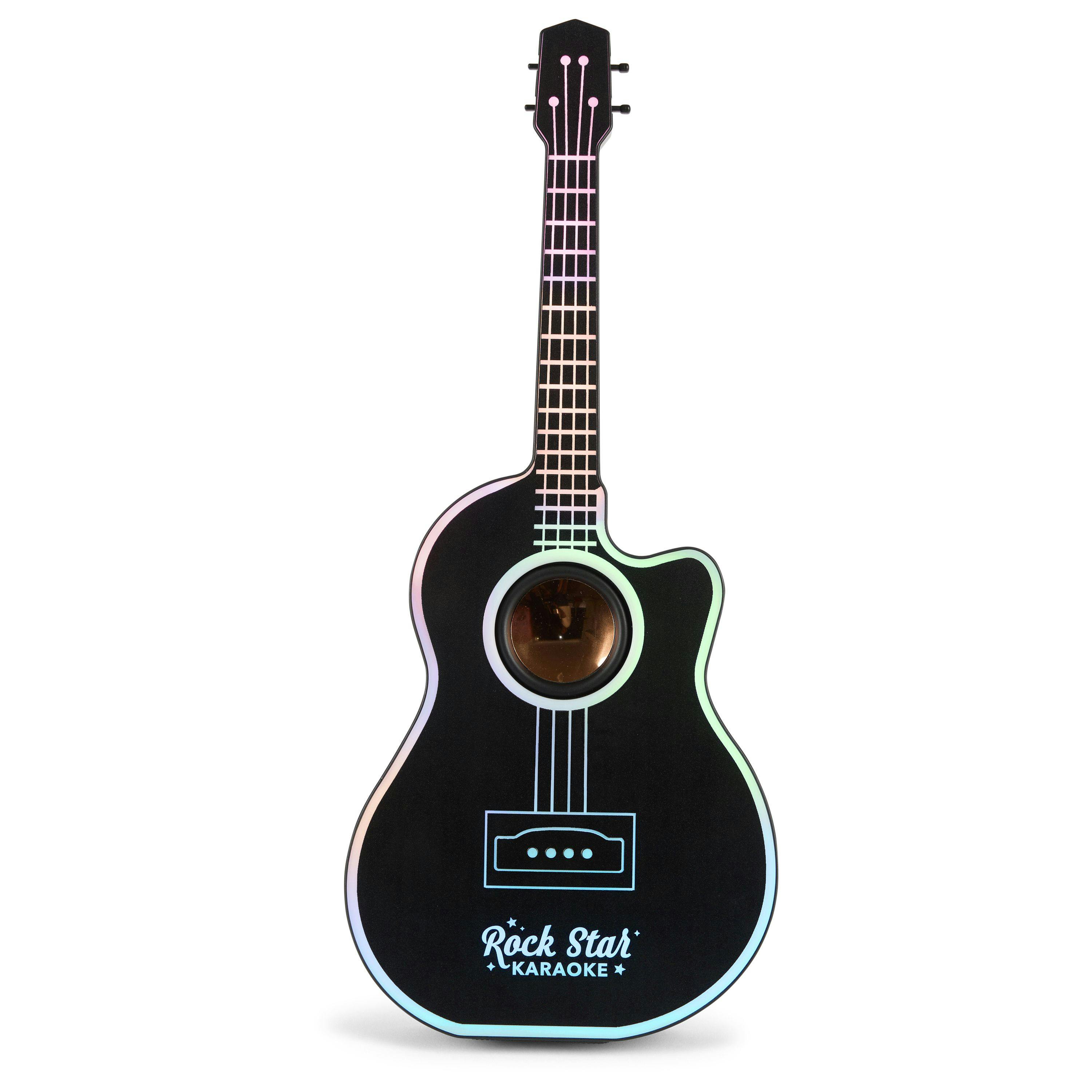 Rock Star Karaoke -Guitar Speaker & Microphone Combo - Black