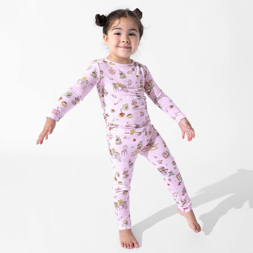 Tea Party Bamboo Kids Pajamas