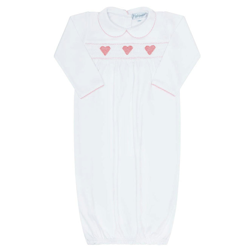 Heart Smocked Gown