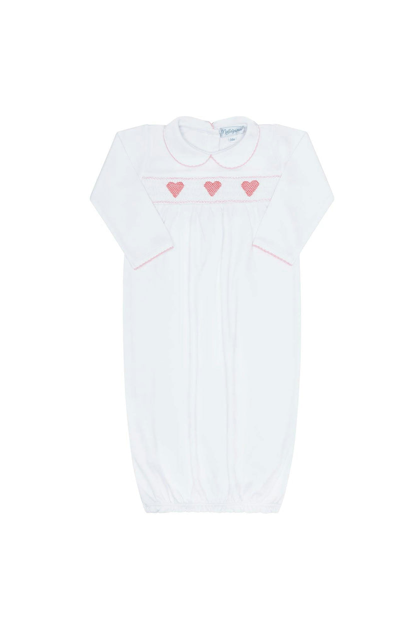 Heart Smocked Gown