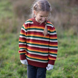 Hazel Rainbow Snuggly Knitted Jumper, Multi