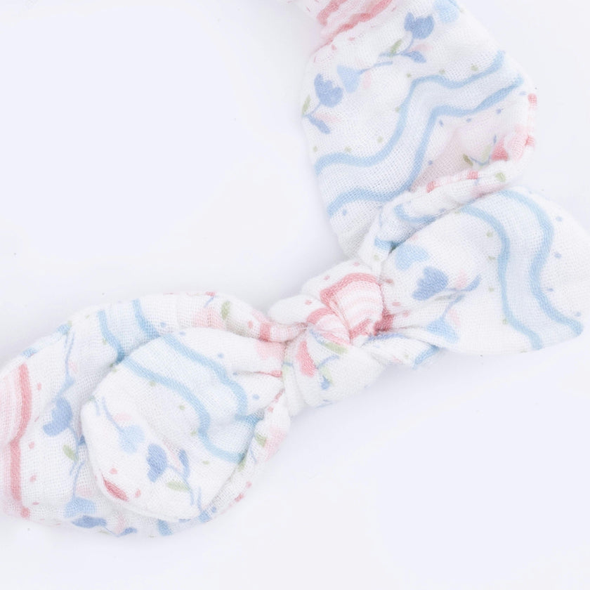 Tulip Stripe - Scallop Back Top with Bloomer & Headband