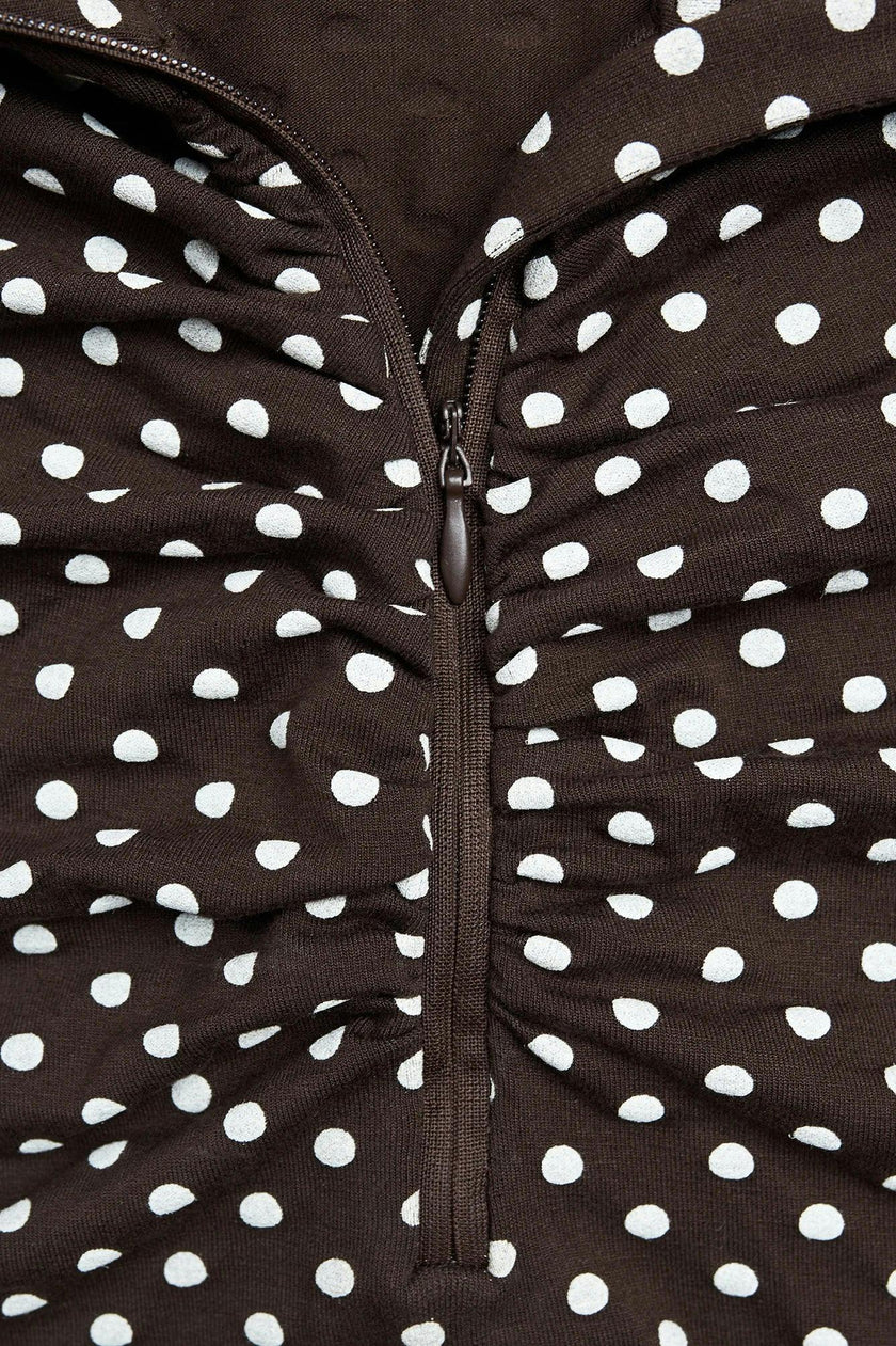 women's longsleeve – choco dots