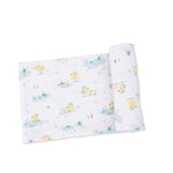 Frog and Duck Pond - Swaddle Blanket