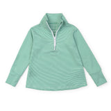 Blair Girls' Performance Pullover by LH Sport - Green Stripes