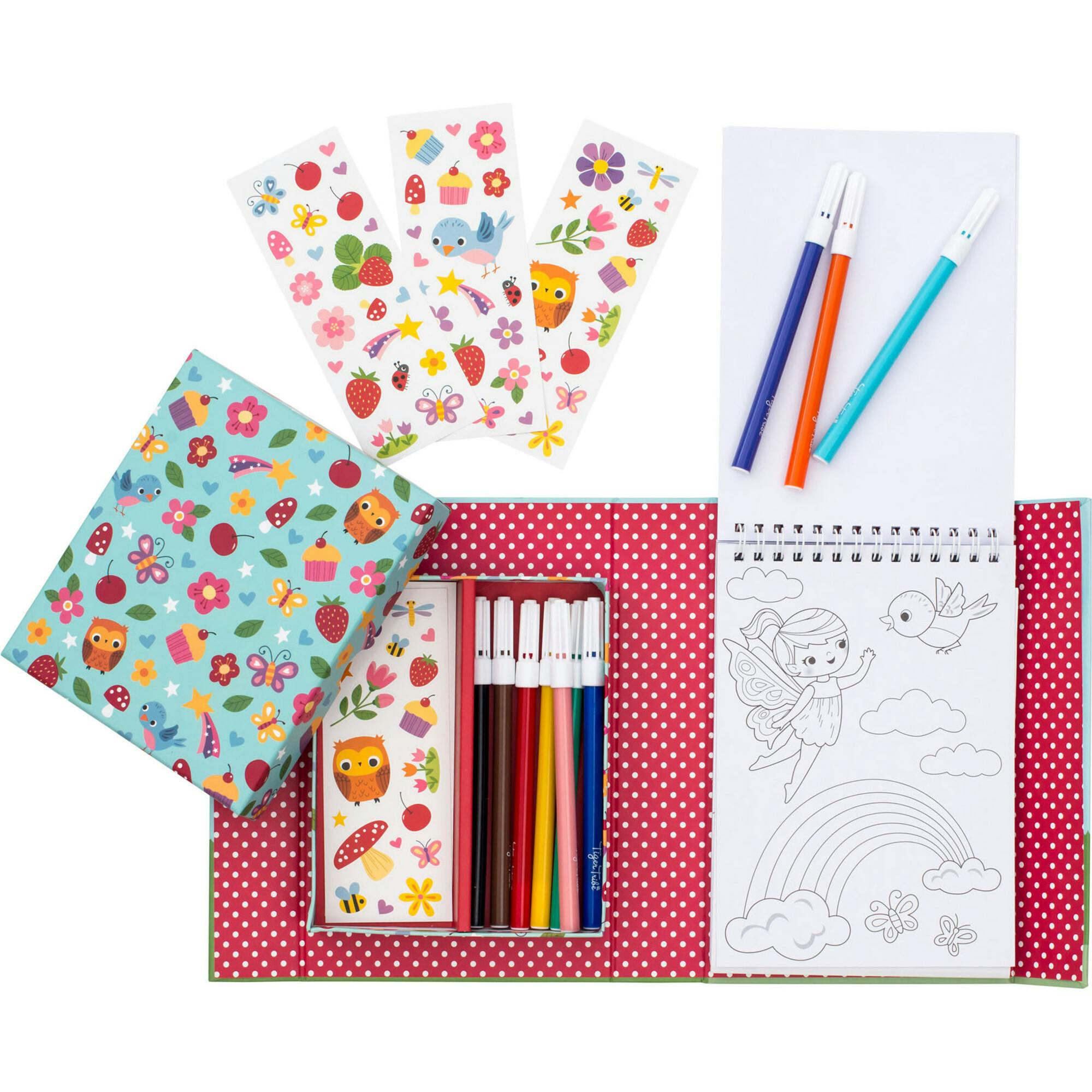 Tribe: Coloring Set - Forest Fairies Activity Set w/ Stickers