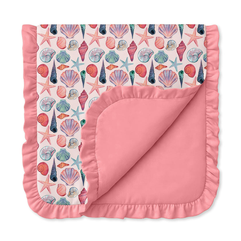 Cute as Shell Ruffle Blanket