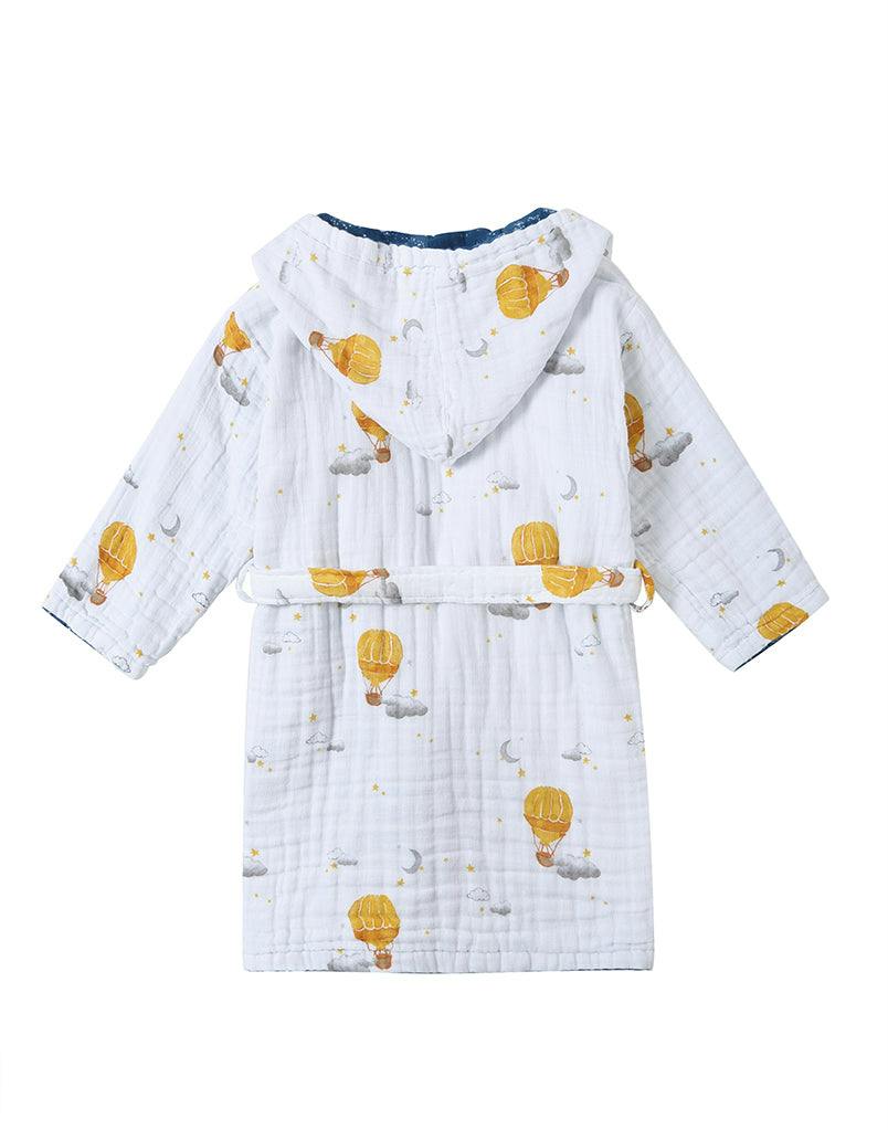 Certified Organic Muslin Reversible Bath Robe