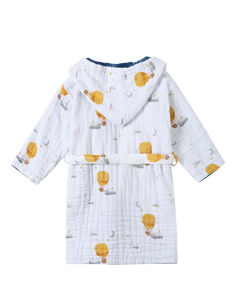 Certified Organic Muslin Reversible Bath Robe