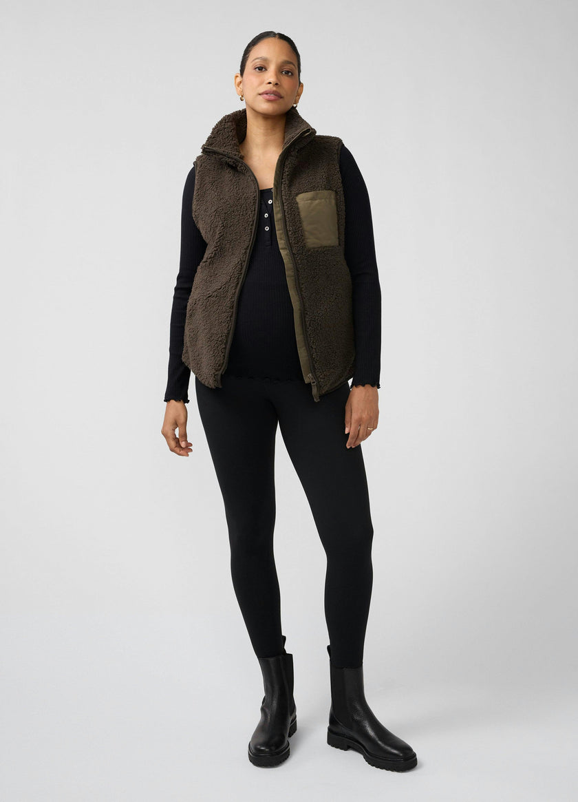 Sherpa Maternity Vest with Baby Carrier Insert