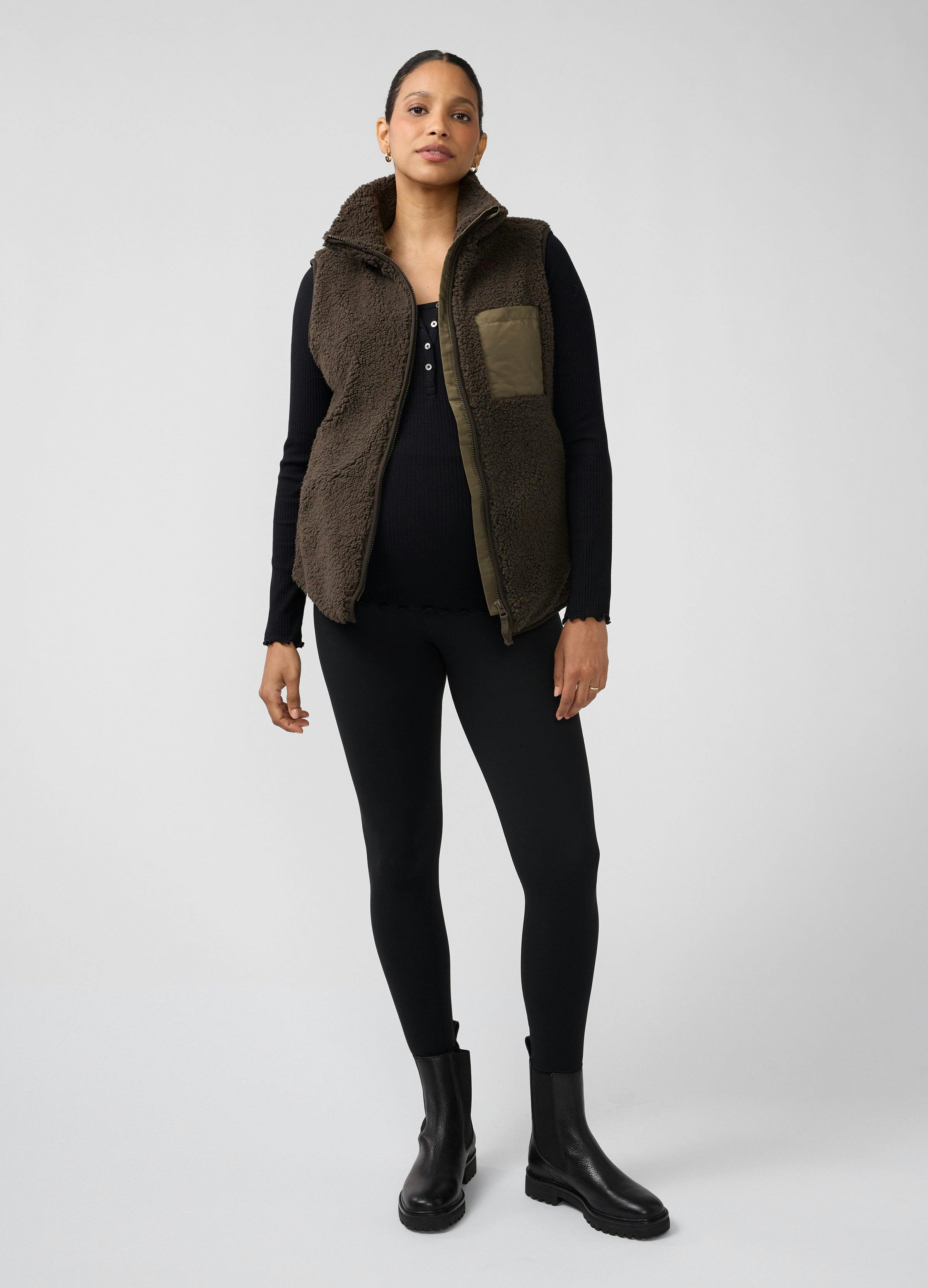 Sherpa Maternity Vest with Baby Carrier Insert