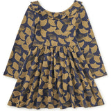 Ruffle Collar Ballet Dress, Blue