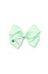 Rainbow Shamrock Hair Bow