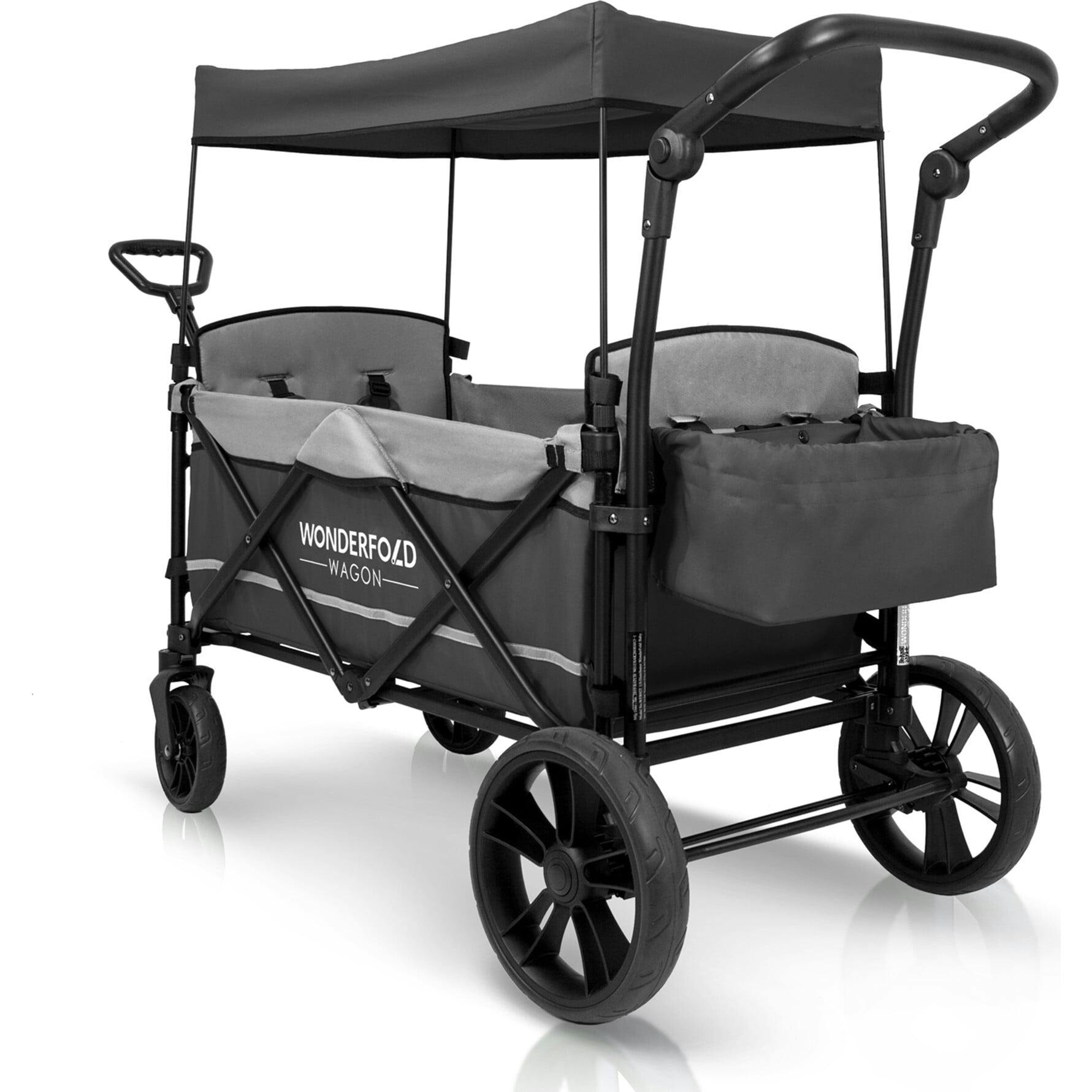 Pull & Push Double Stroller Wagon 2 Seater
