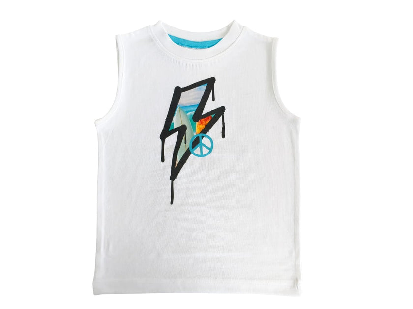 Baby and Kids Muscle Tee - Bolt
