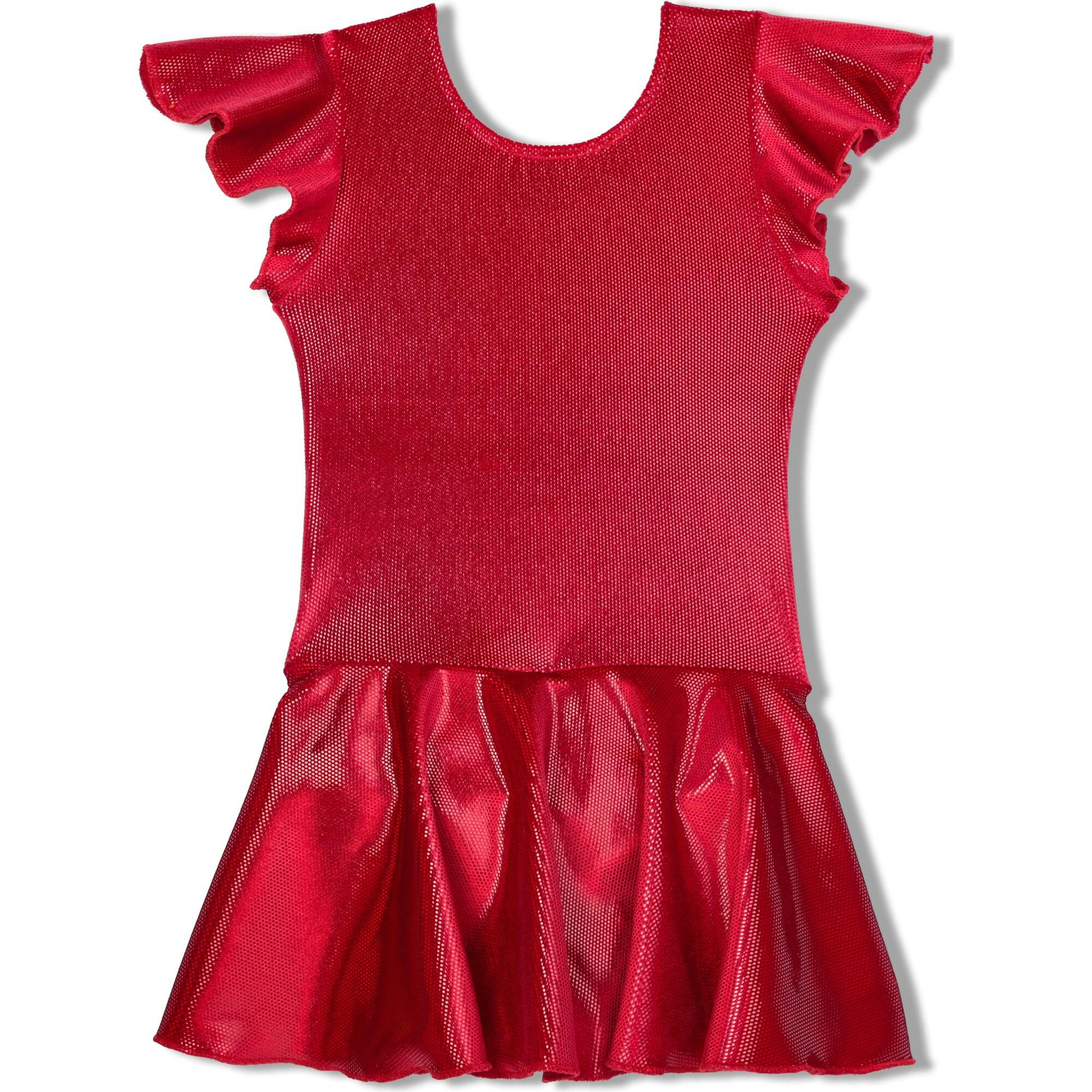 Red Dizzy Velvet Twirl Dress, Red