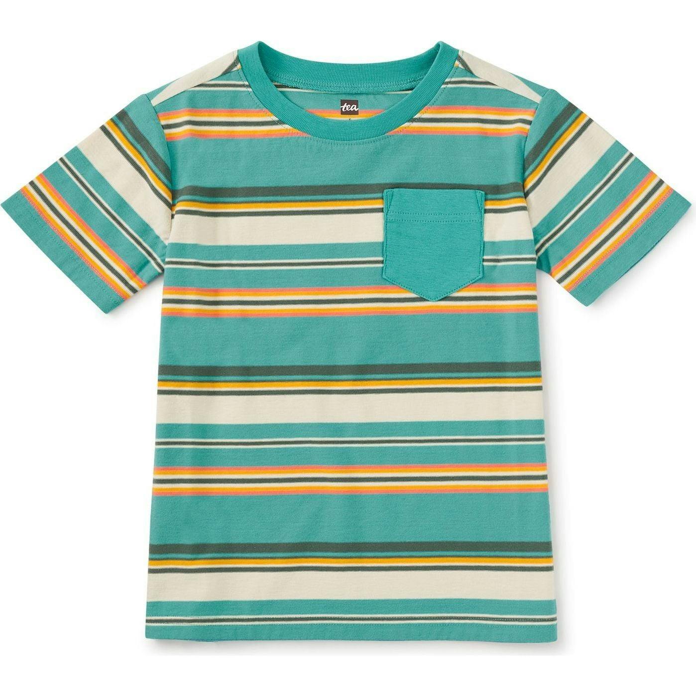 Stripe Pocket Tee, Multi