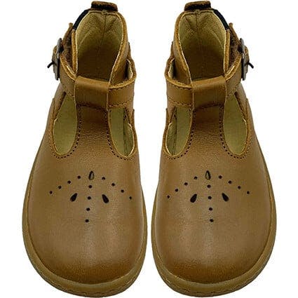 Lark T-Bar Barefoot Shoe, Tan