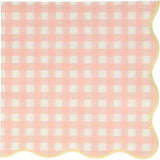 Set of 12 Gingham Large Napkins