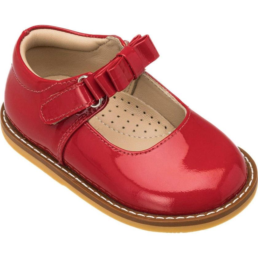 Toddler Bow Mary Jane | Red Leather