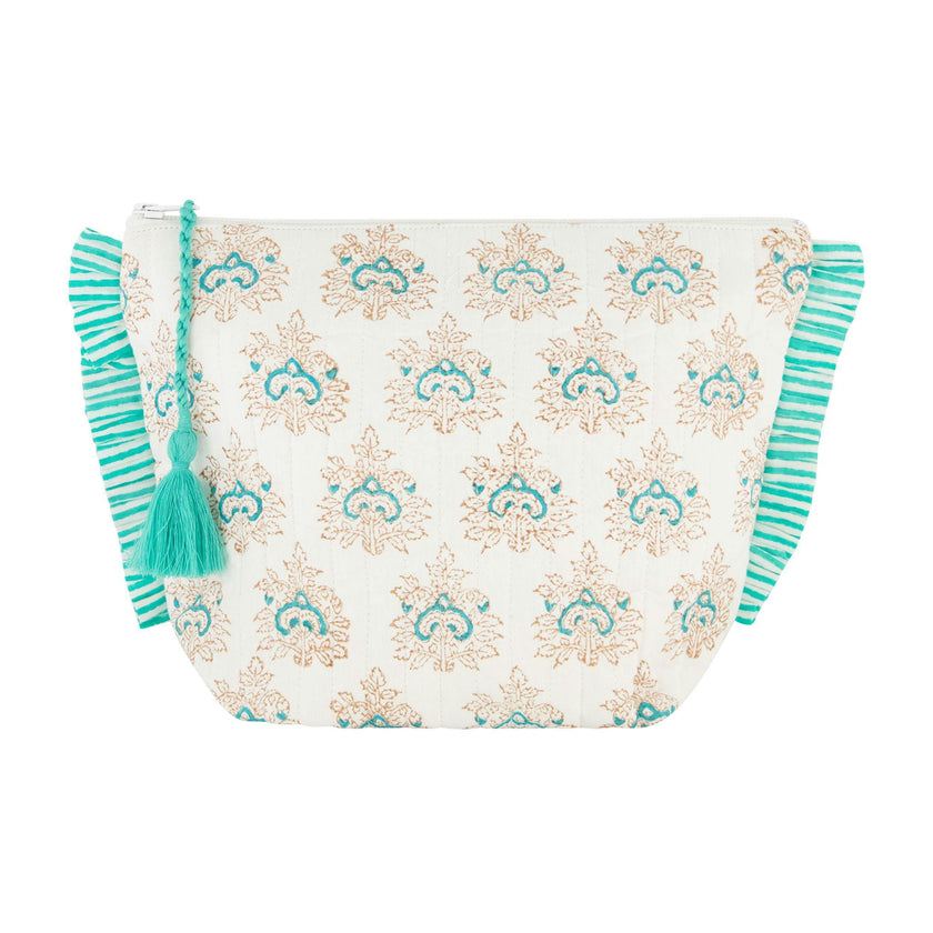 La Plage Ruffle Pouch Aqua Rhapsody, Aqua Rhapsody