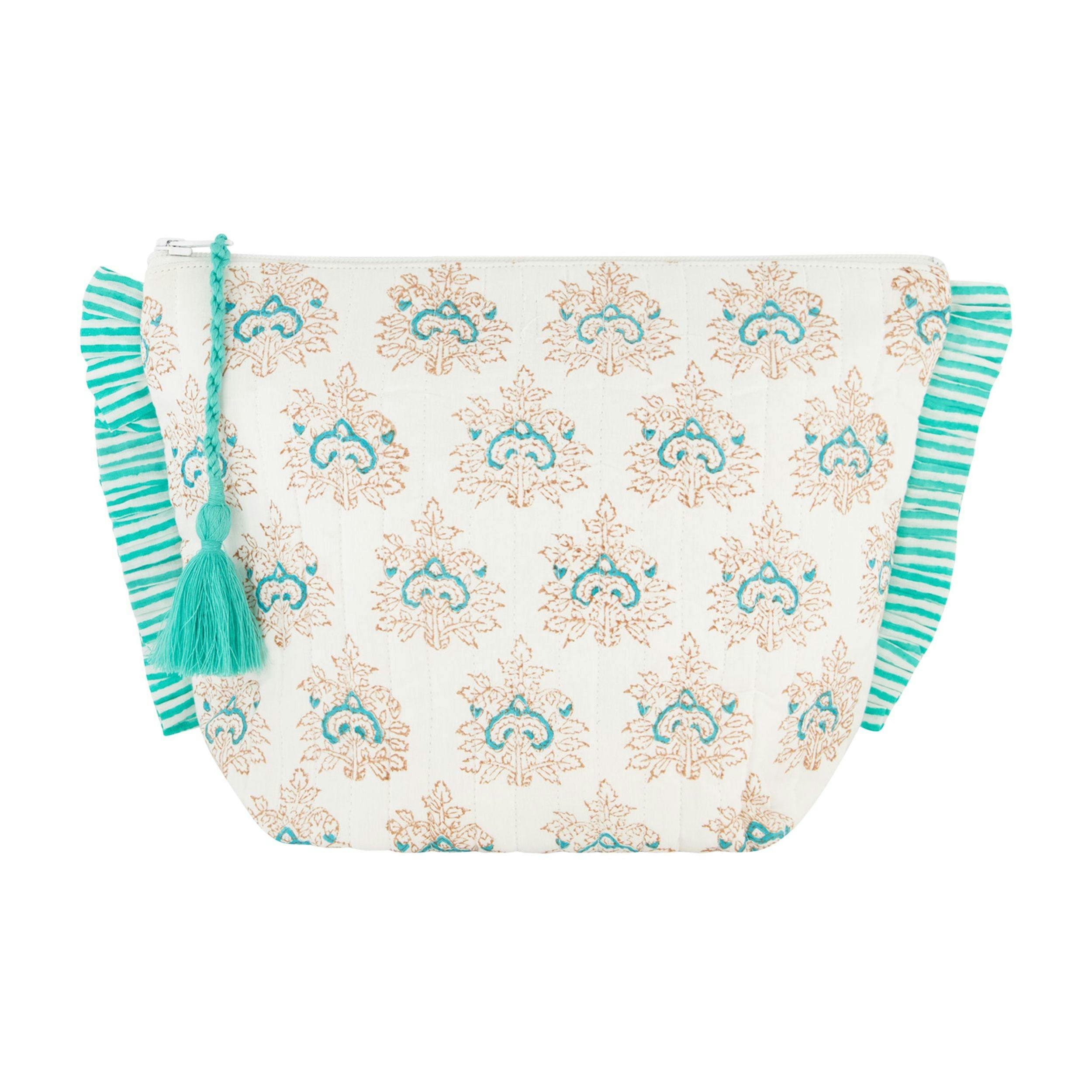 La Plage Ruffle Pouch Aqua Rhapsody, Aqua Rhapsody