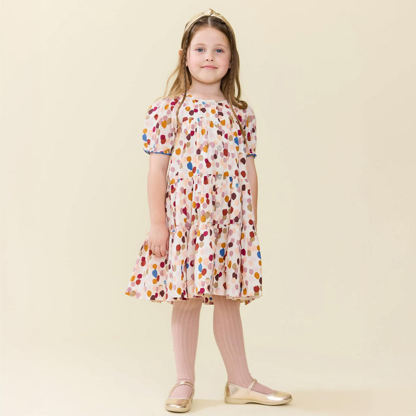 Girls Elizabeth Dress - Autumn Spots