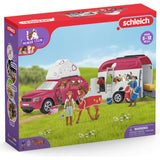 Schleich Club: Adventures With Car & Trailer - 18 Piece Playset