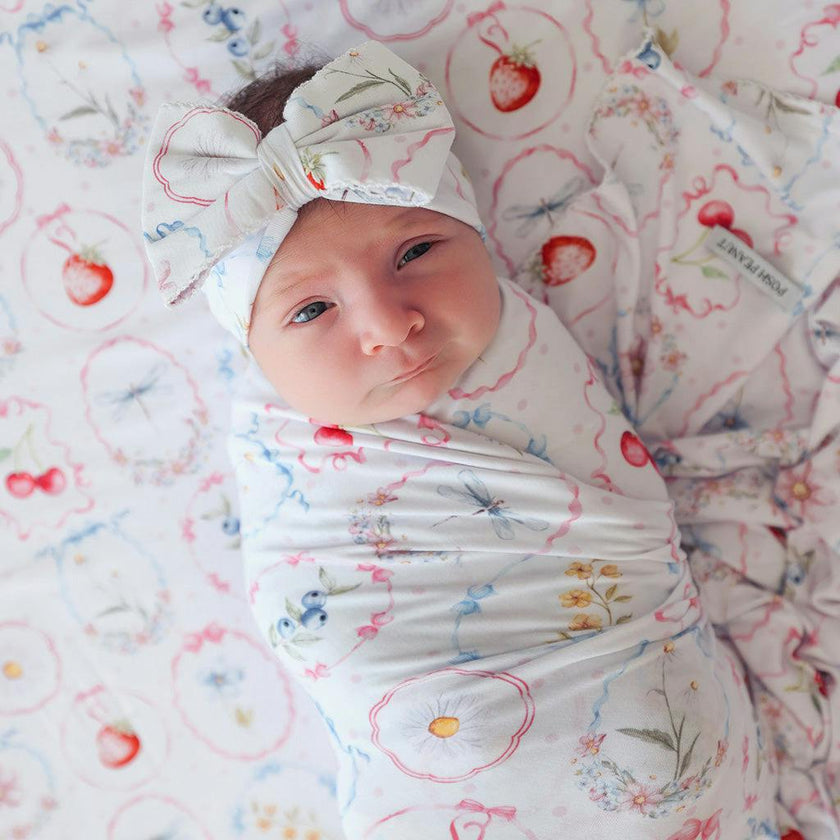 Caroline Picot Swaddle Headband Set